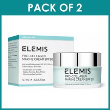 2 Pack ELEMIS Pro-Collagen Marine Cream SPF 30 - 50ml / 1.6oz - New picture