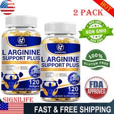 Nitric Oxide Booster L-Arginine, L-Citrulline 3000mg 240 Capsule HIGHEST POTENCY picture