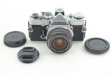 Clear Finder [Near MINT, CLA'd] Olympus OM-1 Silver + 28mm f/3.5 Lens From JAPAN picture