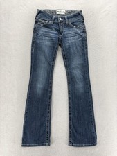Ariat REAL Denim Raquel Boot Jeans Womens 25R Blue Med Wash Low Rise Stretch picture