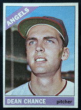1966 Topps Baseball Card #340 Dean Chance California Angels NM-MT NR CTR'D picture