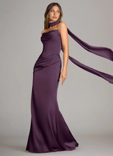 Azazie Sorrel - Mermaid Strapless Stretch Satin Convertible Dress picture