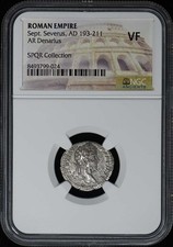 Sept. Severus, AD 193-211 ROMAN EMPIRE AR Denarius NGC VF20 picture