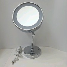 Vintage Conair BE16WM Lighted Vanity Makeup Mirror Chrome Hollywood Style Adjust picture