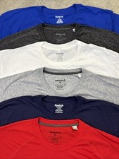 Reebok Men's Short Sleeve 6 Pack New T-Shirt, Size LARGE (6 Colors Pack) picture