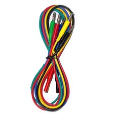 5Pcs Heavy Duty 14AWG Multimeter Test Lead Wires, 4mm Banana Plug to Jack, 3ft picture