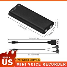 16GB Mini Spy Audio Recorder Voice Activated Office Listening Device 352Hrs picture