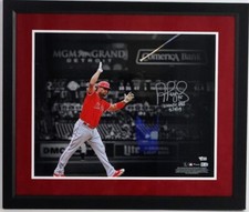 Albert Pujols Autographed & Inscribed 16x20 Photo Framed– LA Angels Fanatics COA picture