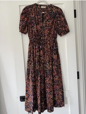 Ulla Johnson Aurelie Floral Print Midi Dress Size 2  picture