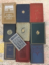 10 Lot Antique Vintage Old Beautiful Distressed Staging Books Library Decor picture