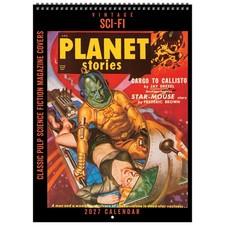 Asgard Press 2027 Vintage Sci-Fi Deluxe Wall Calendar, 11