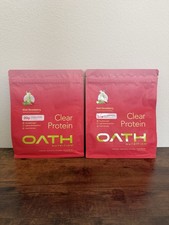 2 Oath Nutrition Clear Whey Isolate Protein Powders Kiwi Strawberry Exp 05/20/27 picture