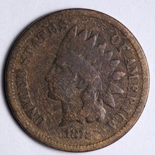 1872 Indian Head Cent Penny FINE E157 VUST picture