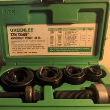  (((NEW)))) Greenlee Ball Bearing Knockout Punch Set 735BB Kit (((NEW))) picture