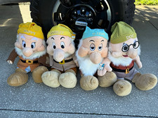 Disney Snow White Seven Dwarfs 25” Large Plush Complete Set of 7 - tags on picture