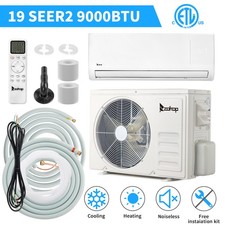 9000 BTU AC Ductless Mini Split Air Conditioner & Heating Pump AC Kit, 19 SEER2 picture