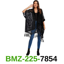 WeHello Women's Burnout Velvet Kimono Long Cardigan Cover Up, ONE SIZE picture