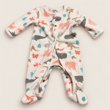 New Carters Baby Animal Bunny Newborn Sleeper Baby Pajamas Full Zip One Piece picture