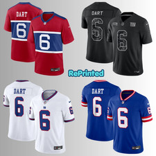 NEW Men's Giants #6 Jaxson Dart White Alternate Game 3D PRINT Jersey picture