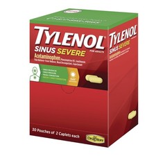Tylenol 64578 Sinus Severe Acetaminophen Pain Reliever Caplet (30/Box) New picture