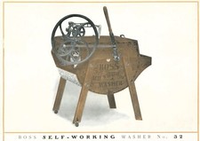 c1905 Boss Washing Machine Co Color Trade Circular Pair Cincinnati No 32 Working picture