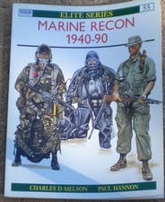 Osprey Elite Series #55 Marine Recon 1940-90 Charles D. Melson SC 1994 New picture