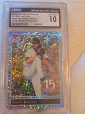 2025 Leaf 15th Anniversary 92 Gold Leaf Stars #92b-136 Randy Johnson Proof 1/1  picture