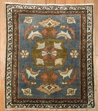 Antique NW Malayer Poshti Rug 1'9''x2' picture