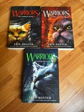 Lot x 3 Warriors Erin Hunter Paperbacks x 3 Books Volumes 4 5 6 Felines Cats picture