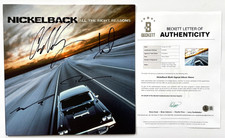 NICKELBACK BAND SIGNED ALL THE RIGHT REASONS ALBUM VINYL CHAD KROEGER +3 BAS picture