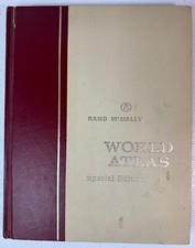 1968 Rand McNally World Atlas~ VINTAGE~ Imperial Edition 1968 MCMLXVIII 295 pgs  picture