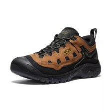 KEEN Men's Targhee 4 Vent Durable Breathable Hiking Shoes, Bison Golden Yellow, picture
