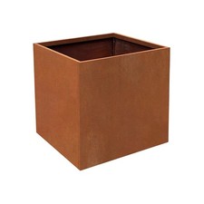 24x24x24 Inch Large Corten Steel Planters Metal Garden Planters for Outdoor Yard picture