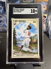 Michael Harris 2023 Topps X Bob Ross Happy Mistakes SGC 10 Atlanta Braves picture