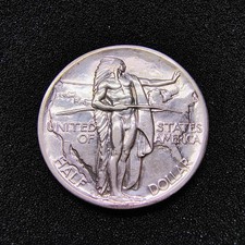 1926-S Oregon Trail Silver Commemorative Half Dollar - San Francisco - Unc Det picture
