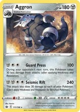Aggron - 111/198 - Rare (Lp) Chilling Reign - Metal Pokémon picture
