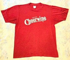 RARE VINTAGE CHEERWINE TSHIRT 70s 80s SPRUCE BRAND SINGLE STITCH- SIZE SMALL picture
