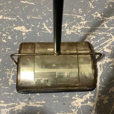 Vintage WAGNER Floor Carpet Sweeper KOMB-KLEANED Art Deco Works Tarnished 36” T picture