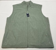 JOHNNIE-O BIG SUR MEN'S VEST XL TRAILS GREEN GOLF FULL ZIP NEW NWT NEW picture