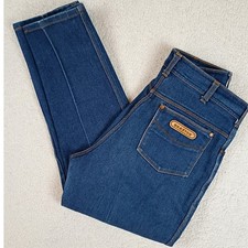 Vintage Braxton Jeans High Rise Women 14 30X29 Blue Permanent Crease Denim Y2K picture
