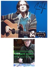 James Taylor singer guitarist signed 8x10 photo COA Proof auto.Sweet Baby James picture