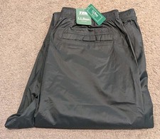 L.L. Bean Trail Model Black Rain Pants 268268 New with Tags Men's Large picture