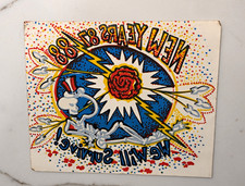 Vintage 1987 Grateful Dead New Years Decal Sticker Quinn Designs We Will Survive picture