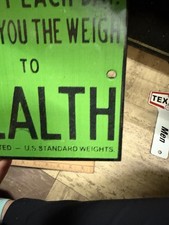 Porcelain A Penny Each Day Shows You The Weigh To Health Sign  picture