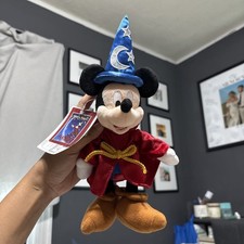 Brand new Disney Meet Mickey Fantasia Sorcerer's Apprentice plush badge picture