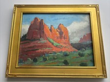 American Impressionism Painting Listed Landscape Sedona Oil Silvio Silvestri picture