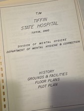 Rare c50s History Plan Map Tiffin Ohio Insane Asylum State Hospital 58 pg COPY picture