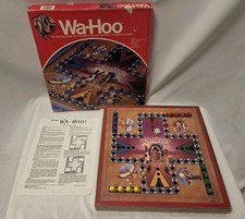Vintage Wa Hoo Board Game 1986 Pressman Complete Marble Race Game picture
