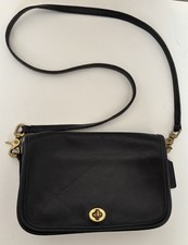 Vintage Coach Spectator shoulder / crossbody City Bag Black 0538-326 picture