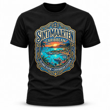 Sint Maarten Caribbean Beach Graphic T-Shirt Unisex Travel Tee picture